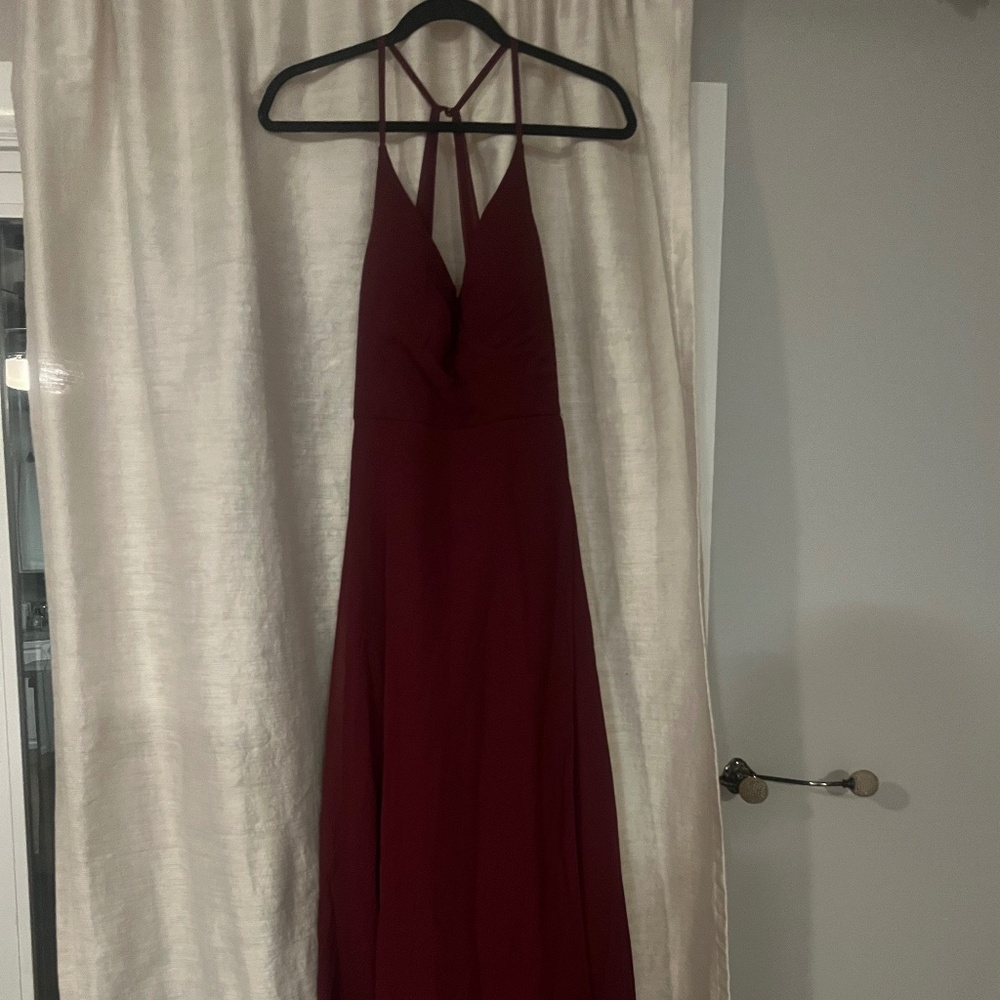 Azazie Davis Cabernet size 8